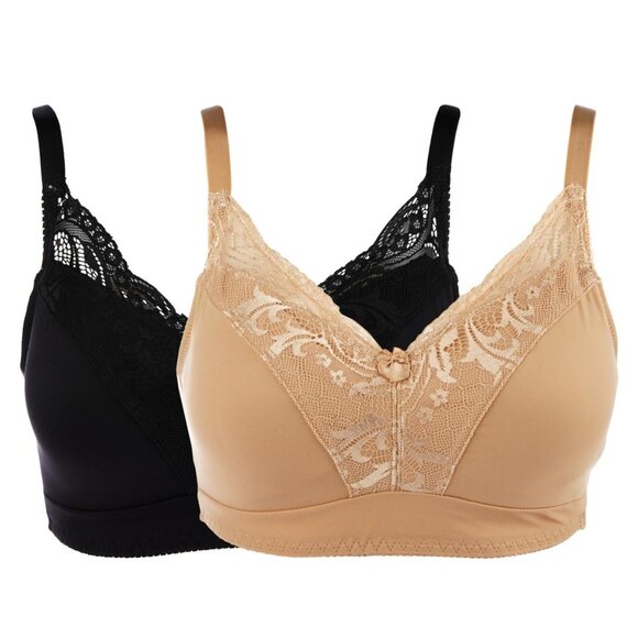 Rhonda Shear 2 Pack Curve Envy Pin Up Bra with Removable Pads Size Large 651.18 - Picture 2 of 10